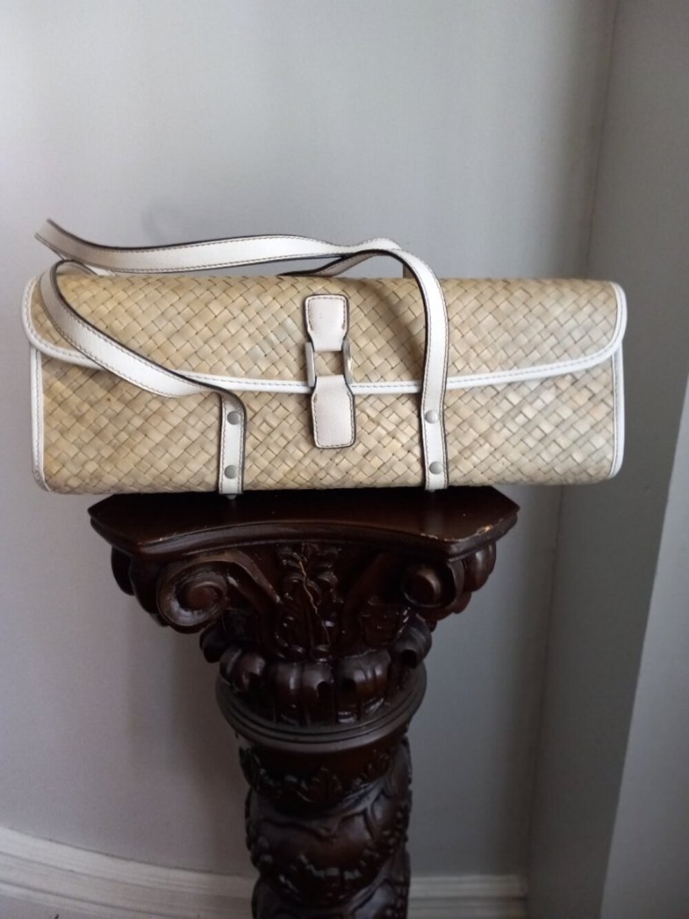 BRACIANO STRAW BAG PURSE